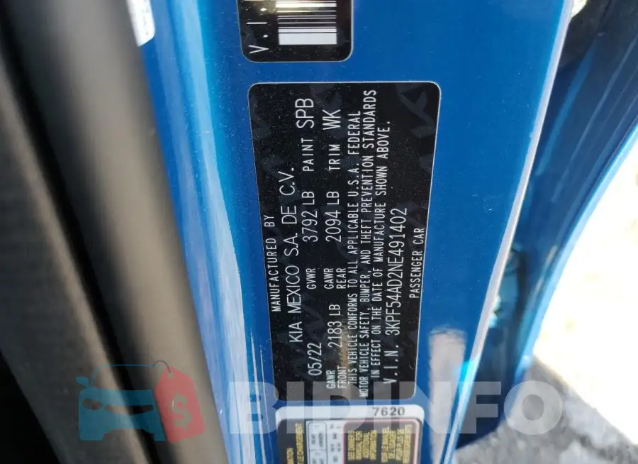 3KPF54AD2NE491402 Photo# 12
