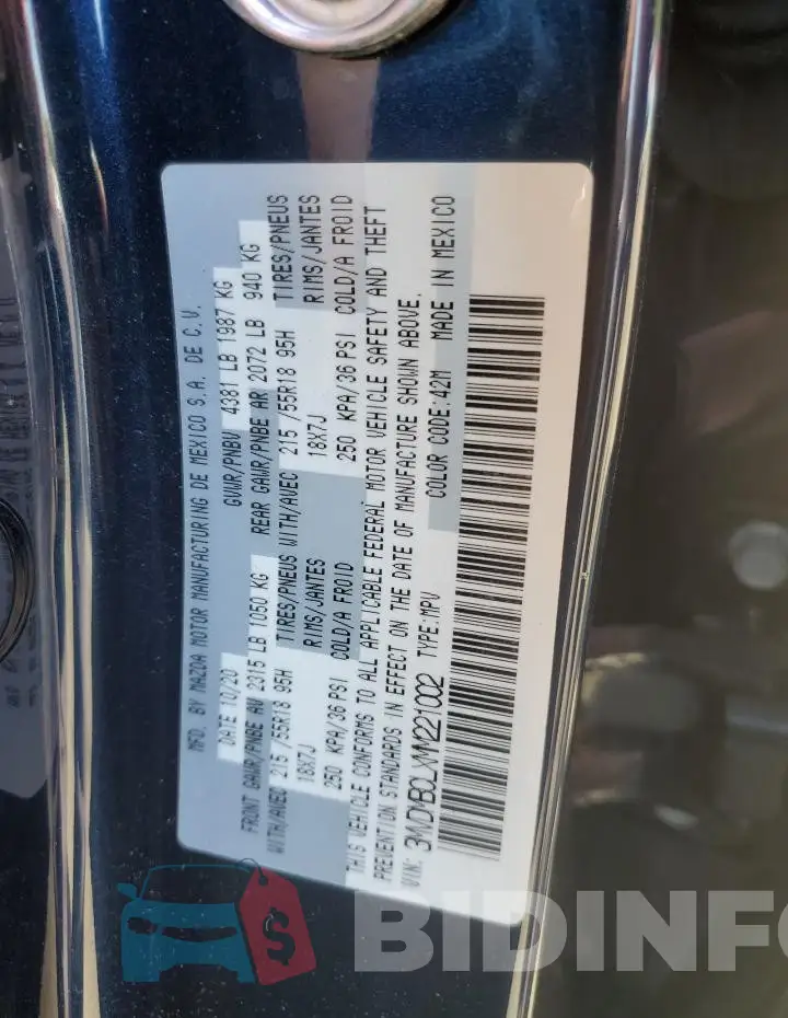 3MVDMBCLXMM221002 Photo# 12