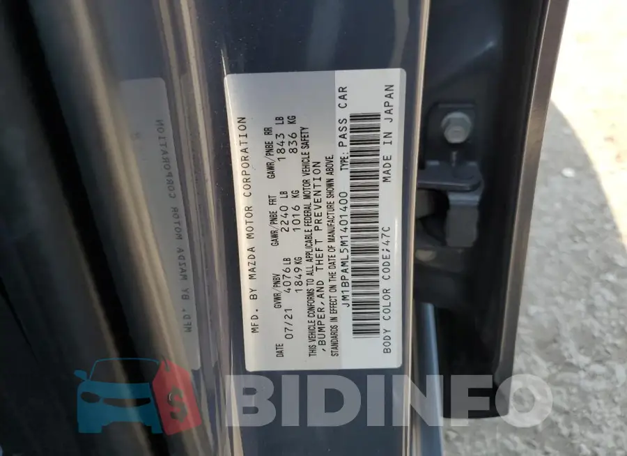 JM1BPAML5M1401400 Photo# 12