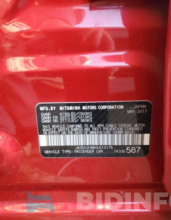 JA32V2FW2HU010176 Photo# 12