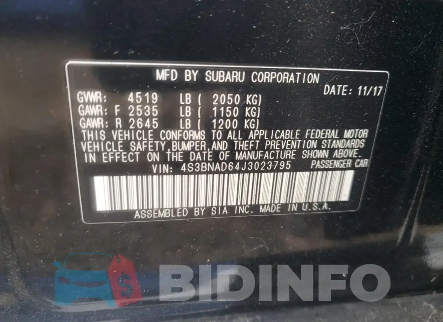 4S3BNAD64J3023795 Photo# 12