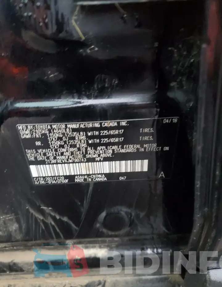 2T3RFREVXJW790743 Photo# 14