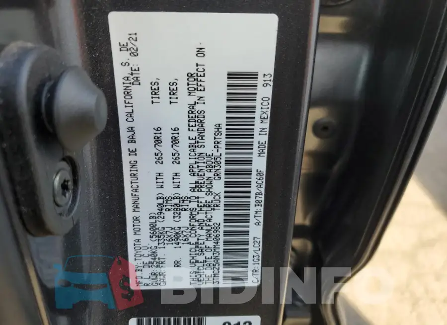 3TMCZ5AN3MM406982 Photo# 12