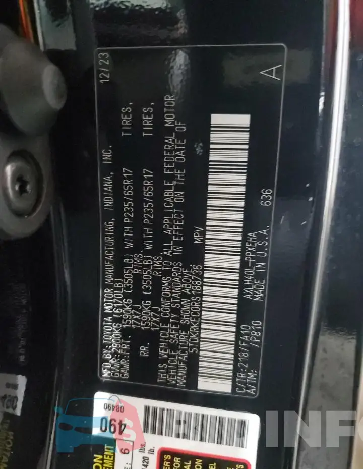 5TDKRKEC0RS188736 Photo# 14