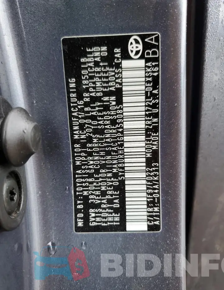 5YFBURHE1GP459085 Photo# 12