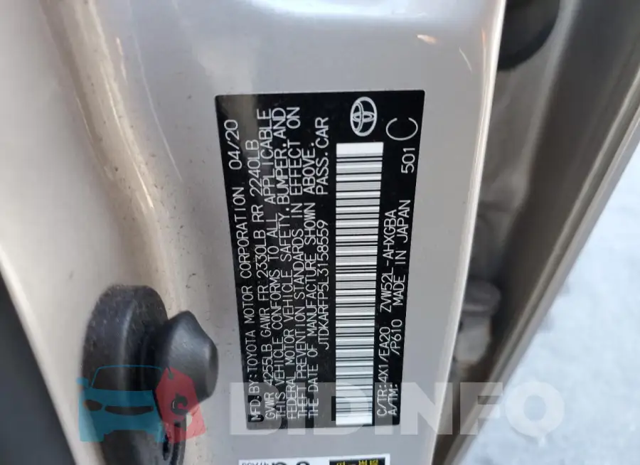 JTDKARFP5L3158559 Photo# 13