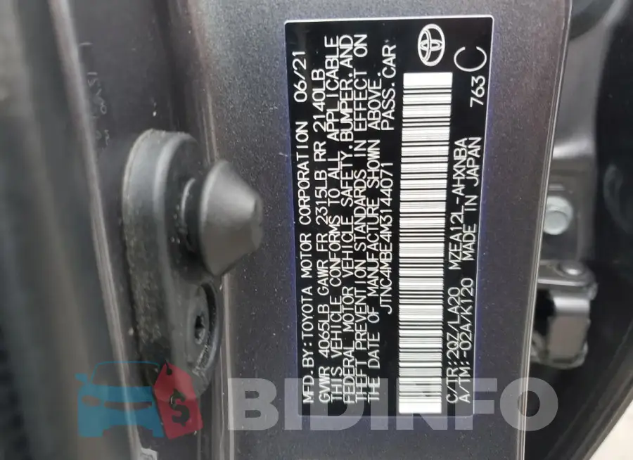 JTNC4MBE4M3144071 Photo# 12