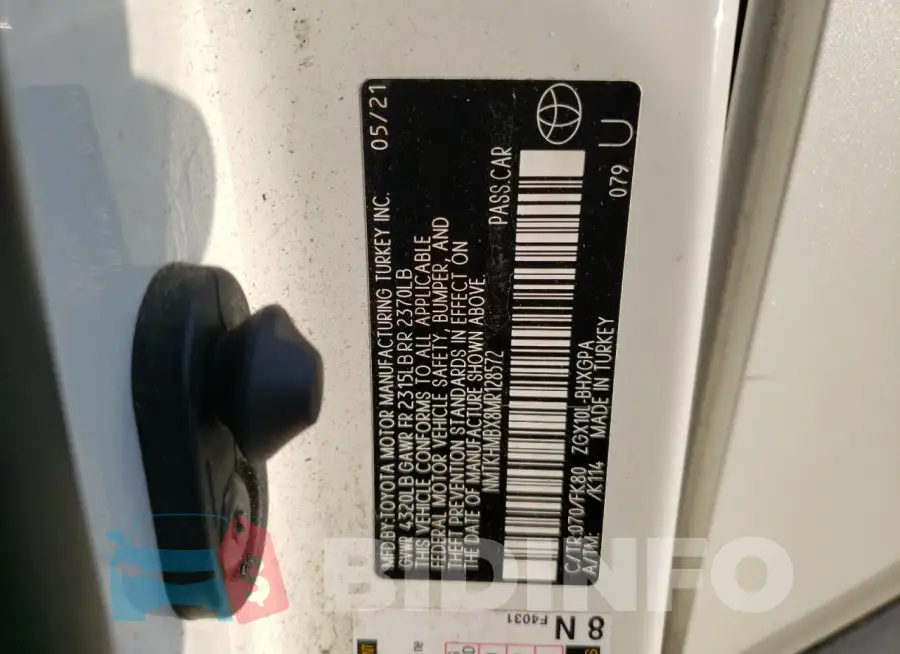NMTKHMBX8MR128572 Photo# 12