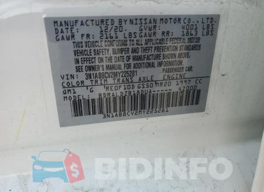 3N1AB8CV2MY225281 Photo# 12