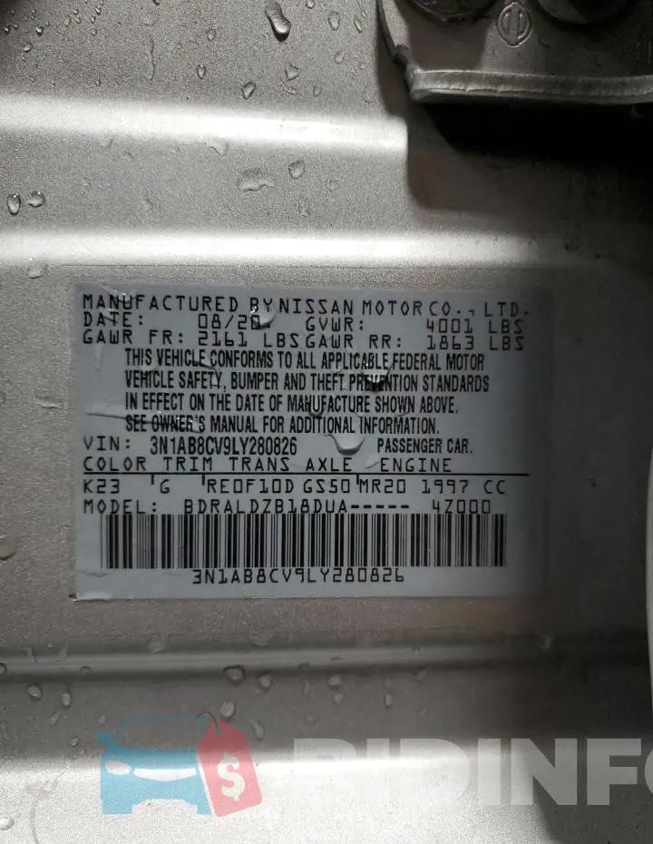 3N1AB8CV9LY280826 Photo# 13