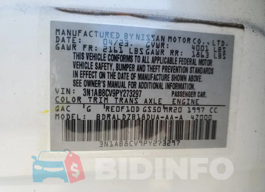 3N1AB8CV9PY273297 Photo# 12