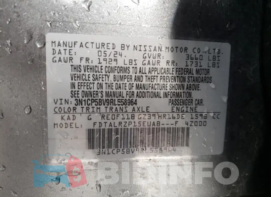 3N1CP5BV9RL558964 Photo# 12