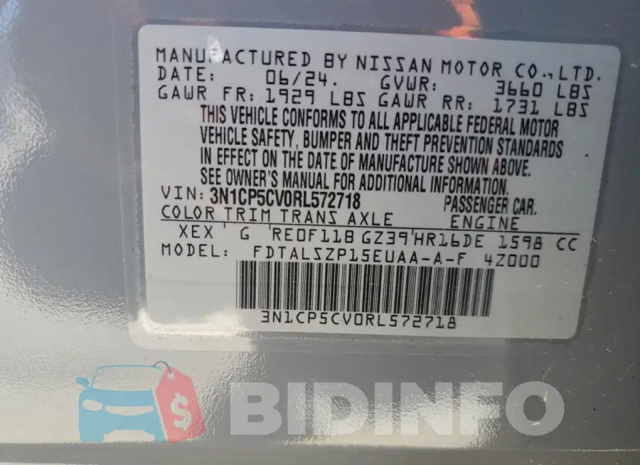 3N1CP5CV0RL572718 Photo# 13