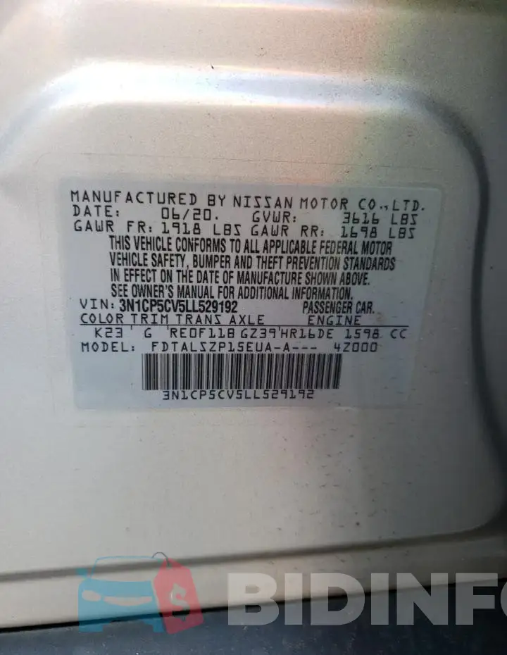 3N1CP5CV5LL529192 Photo# 14