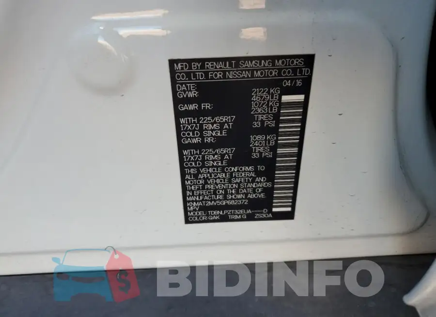 KNMAT2MV5GP682372 Photo# 13
