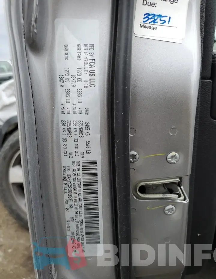 1C4PJMDX2KD166235 Photo# 13