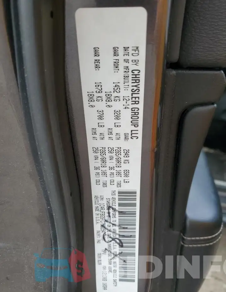 1C4RJFBG5FC736294 Photo# 13