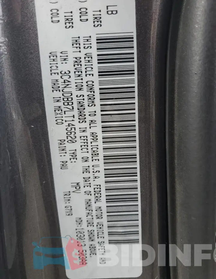3C4NJDBB7LT145620 Photo# 12