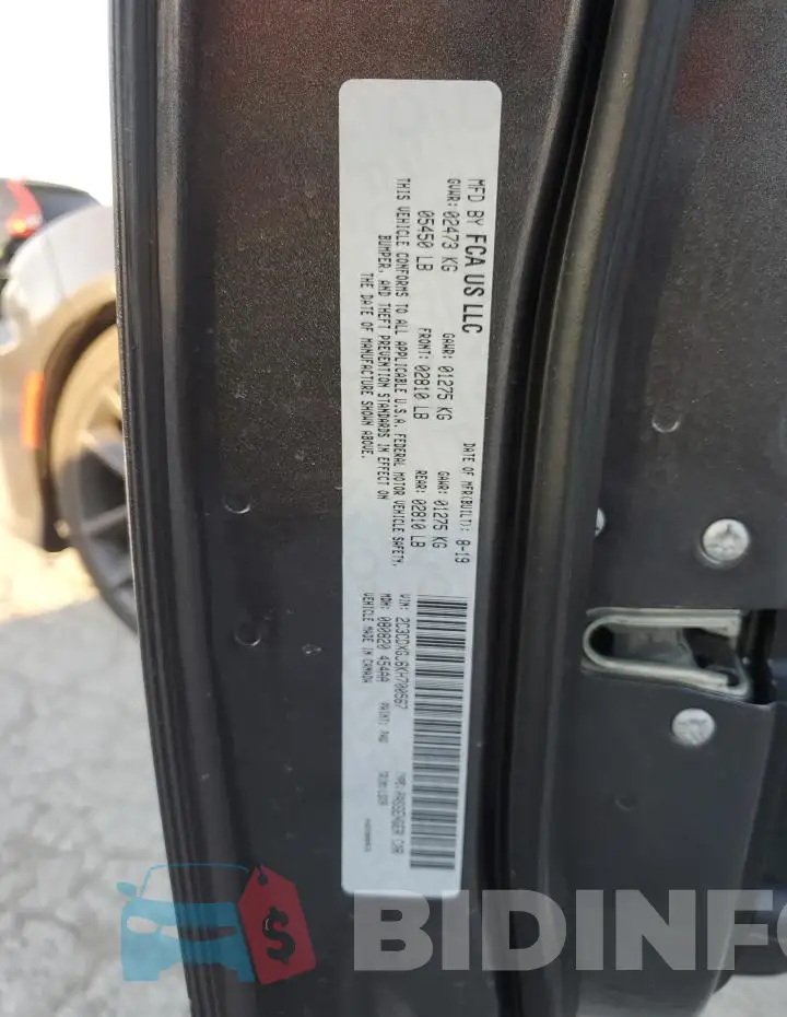 2C3CDXGJ6KH700567 Photo# 12
