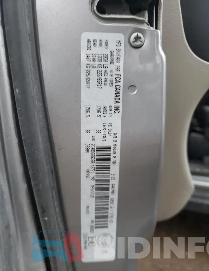 2C4RDGBG3GR142731 Photo# 14
