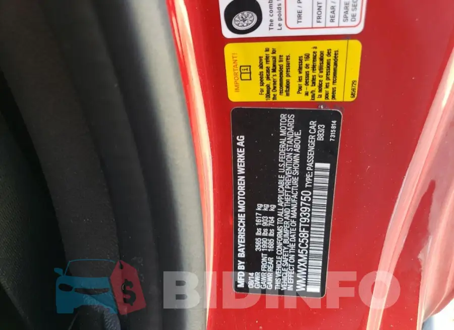 WMWXM5C58FT939750 Photo# 13