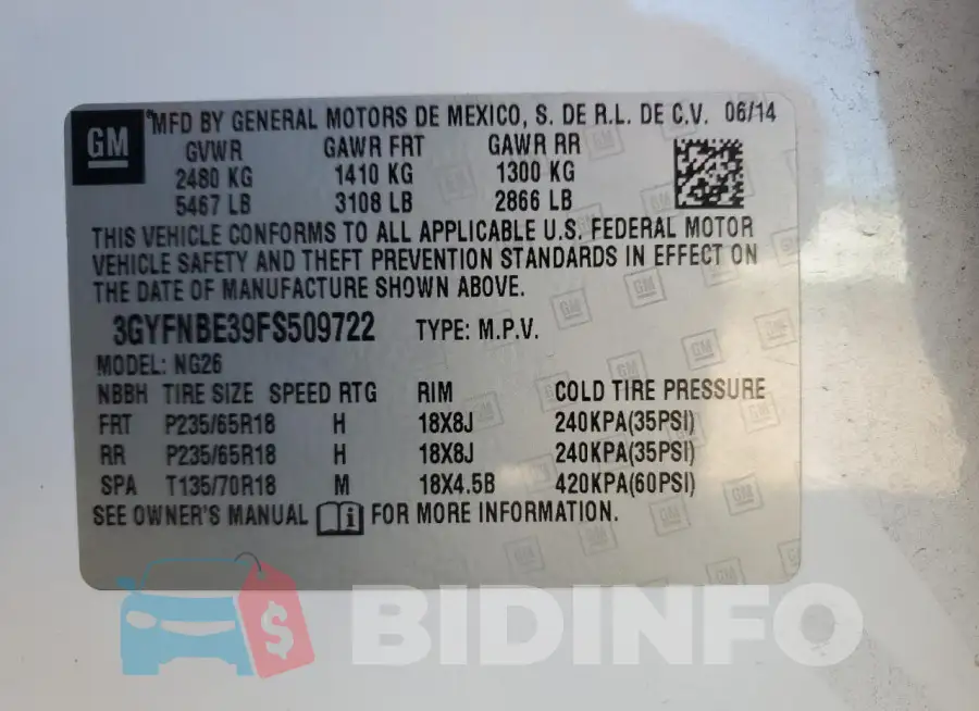 3GYFNBE39FS509722 Photo# 13