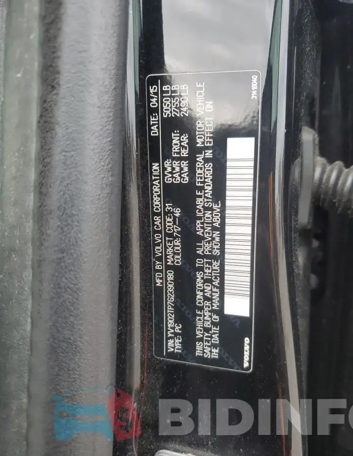 YV1902TP7G2390180 Photo# 12