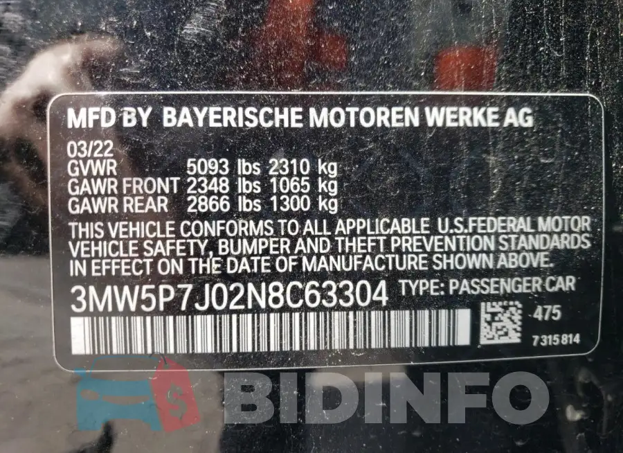 3MW5P7J02N8C63304 Photo# 12