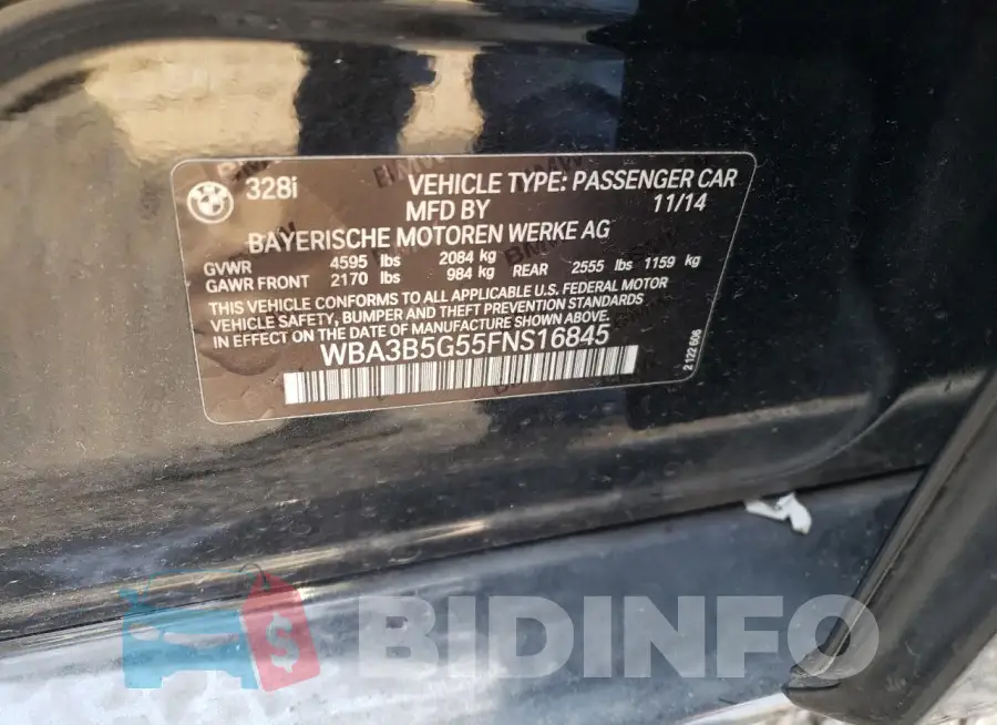 WBA3B5G55FNS16845 Photo# 12
