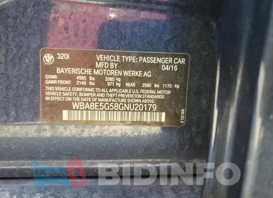 WBA8E5G58GNU20179 Photo# 12