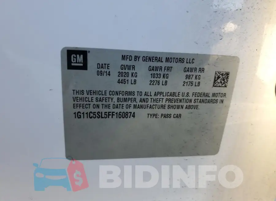 1G11C5SL5FF160874 Photo# 12