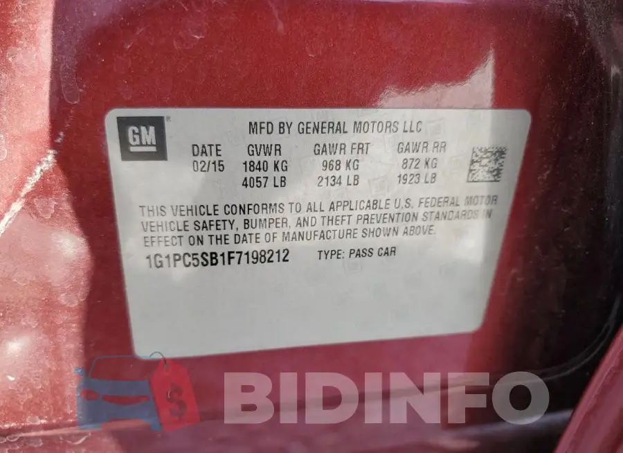 1G1PC5SB1F7198212 Photo# 12