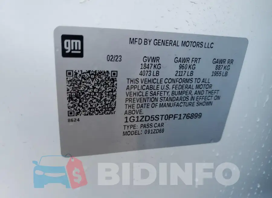 1G1ZD5ST0PF176899 Photo# 12