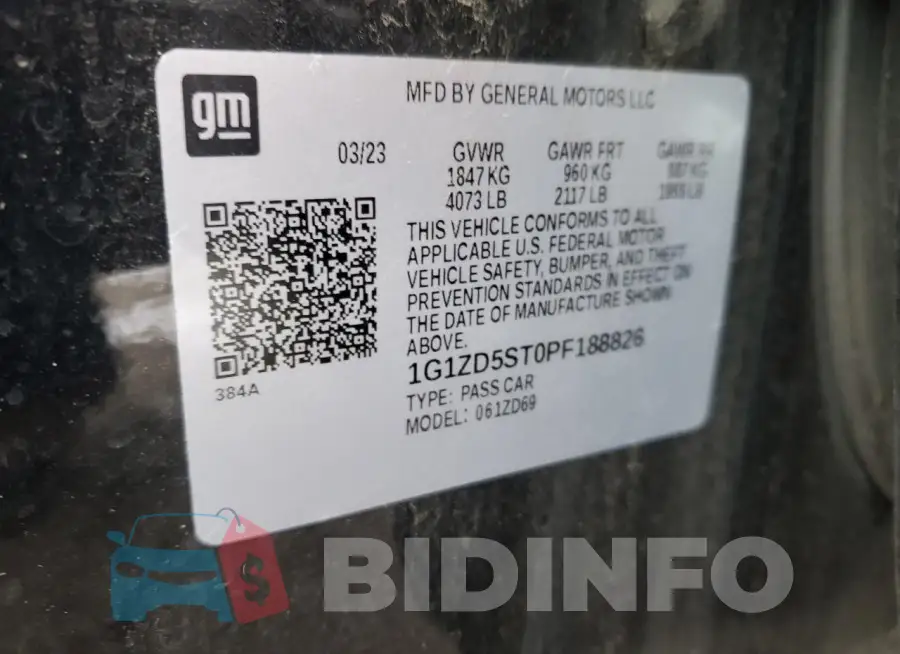 1G1ZD5ST0PF188826 Photo# 13