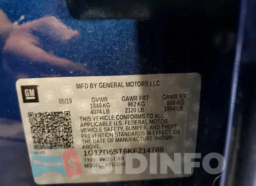 1G1ZD5ST6KF214788 Photo# 12