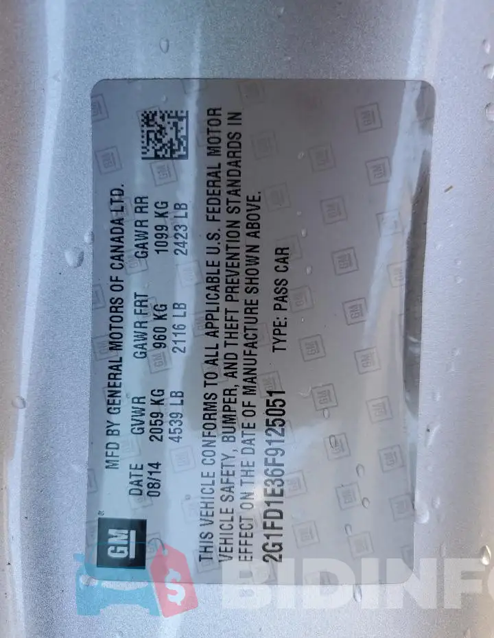 2G1FD1E36F9125051 Photo# 12