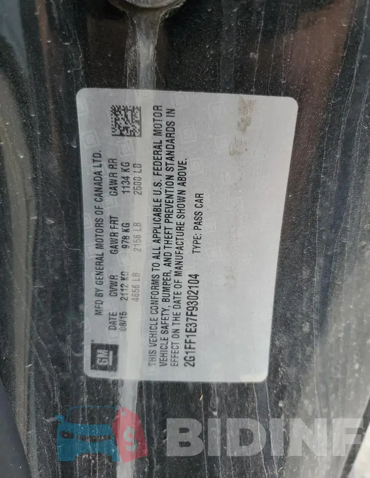 2G1FF1E37F9302104 Photo# 12