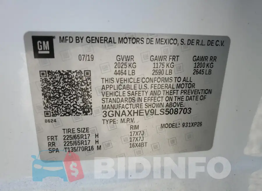 3GNAXHEV9LS508703 Photo# 13