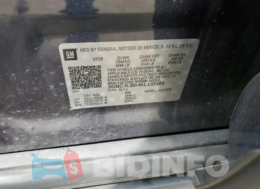 3GNCJLSB4KL132461 Photo# 12