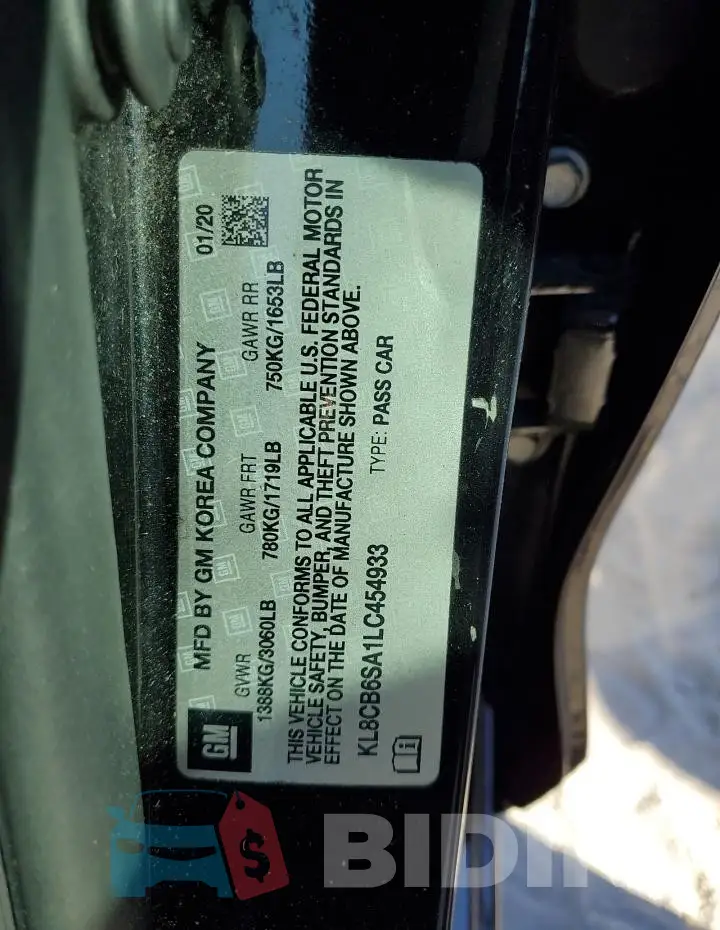 KL8CB6SA1LC454933 Photo# 13