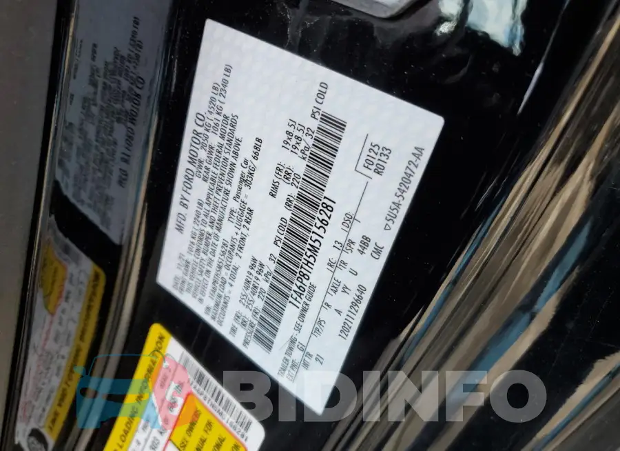 1FA6P8TH5M5156281 Photo# 12