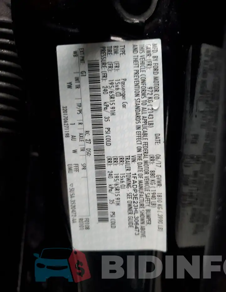 1FADP3E23HL306473 Photo# 12