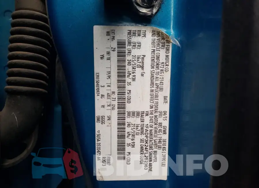 1FADP3K24FL282363 Photo# 12