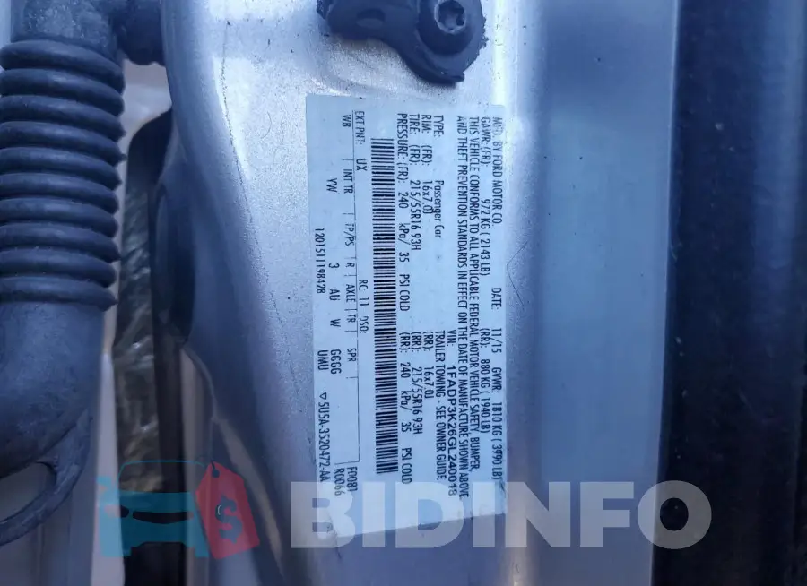 1FADP3K26GL240018 Photo# 12