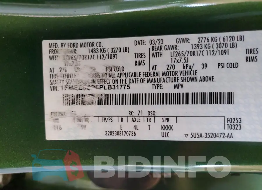 1FMEE5BP6PLB31775 Photo# 12