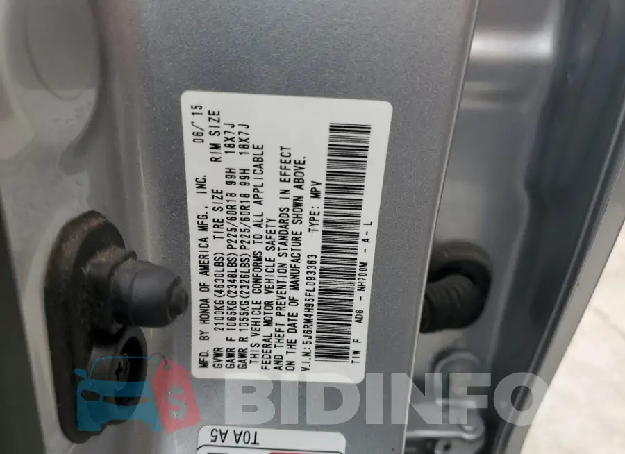 5J6RM4H95FL093363 Photo# 13