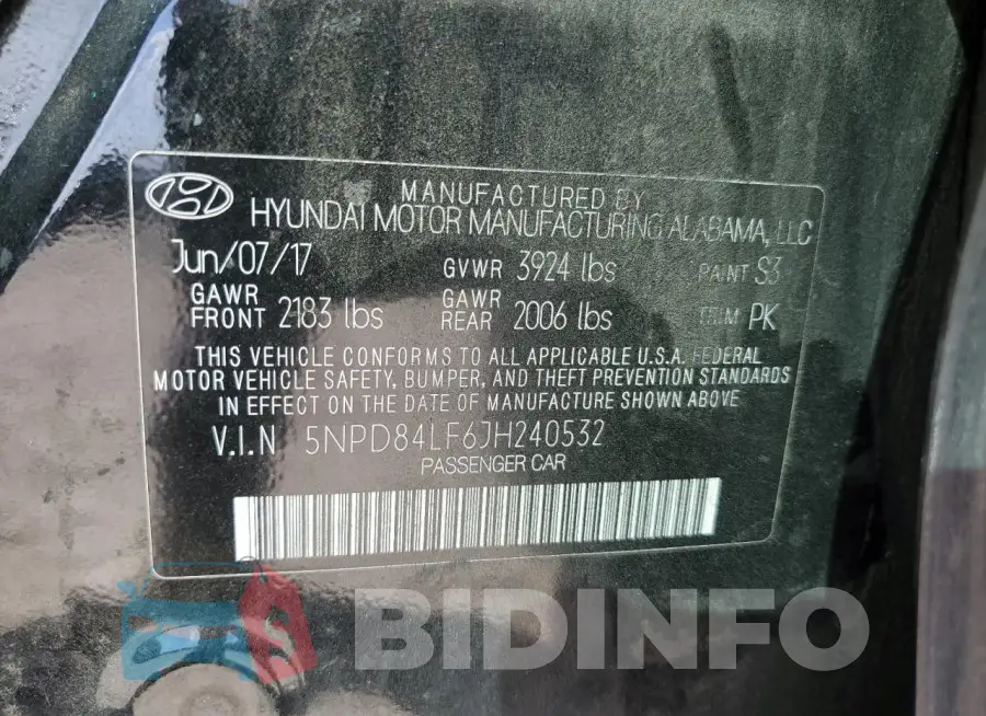5NPD84LF6JH240532 Photo# 12