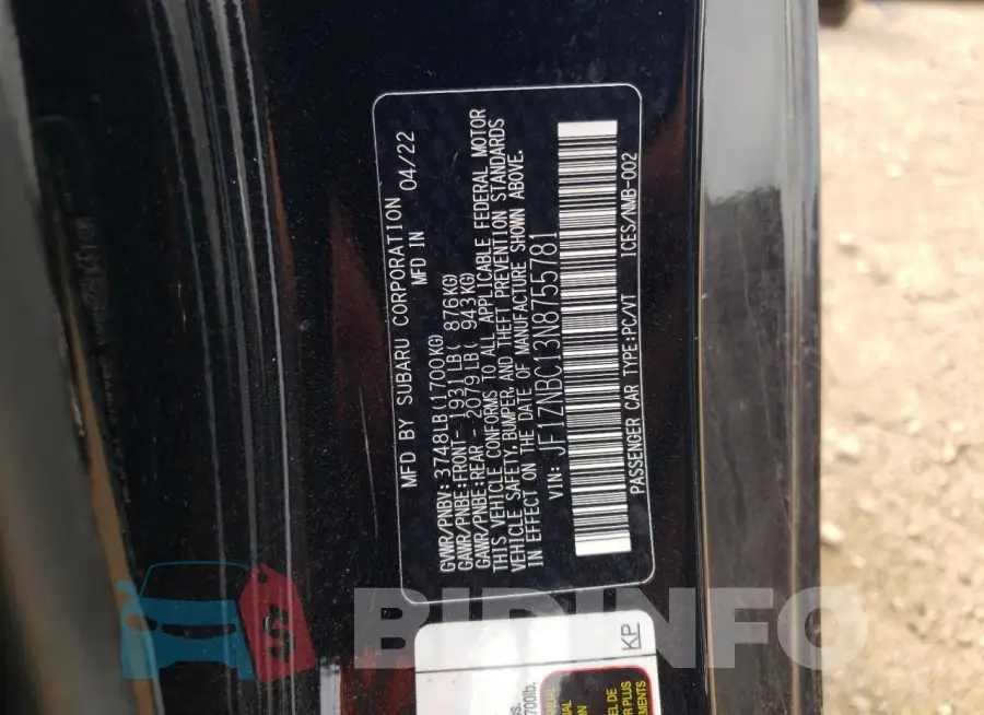JF1ZNBC13N8755781 Photo# 12