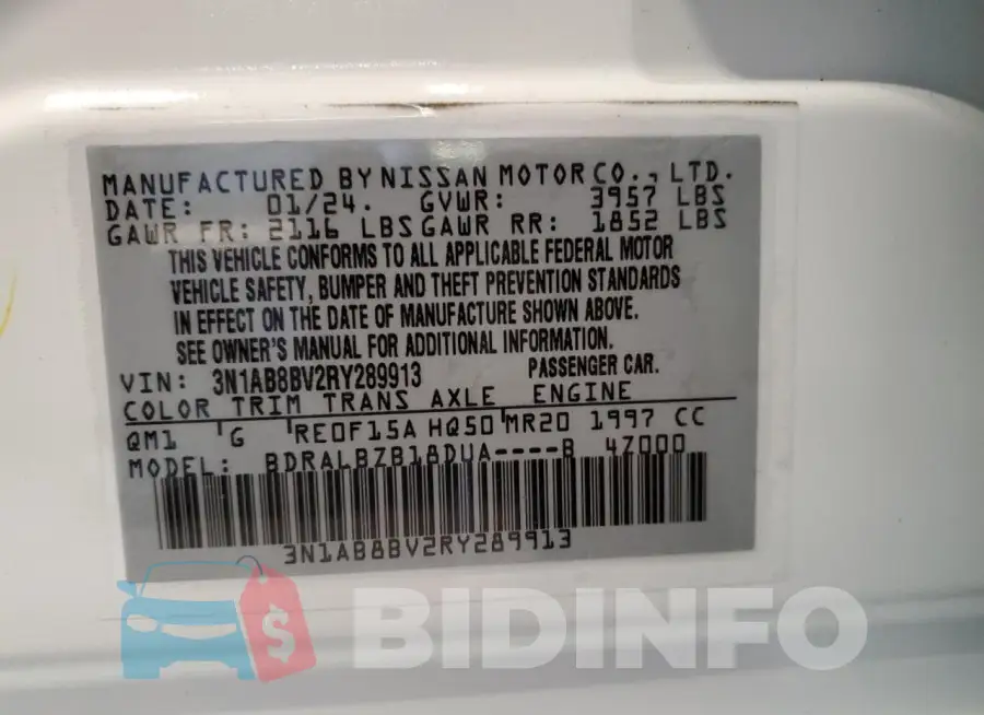 3N1AB8BV2RY289913 Photo# 12