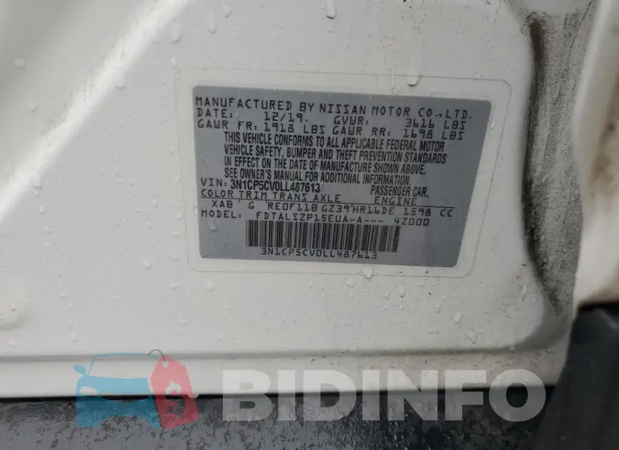 3N1CP5CV0LL487613 Photo# 12